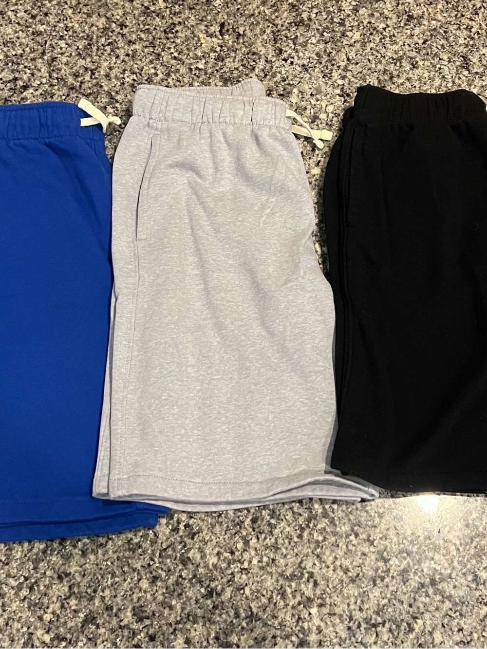 Old Navy Boys 3-Pack Pull-On Shorts — Black, Gray & Blue - Picture 2 of 8